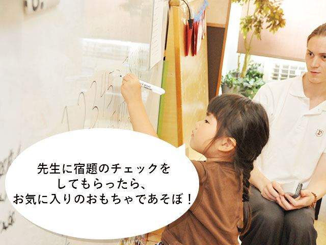 ①Home work time / Free play time 15：25～