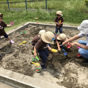 Preschool お砂場で