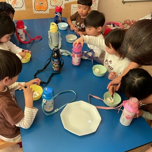 ハロウィンクッキング　年少クラス